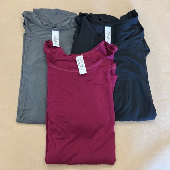 Yala (3) Sandy Relaxed Fit Scoop Neck Short Sleeve Bamboo Tops Sz. S - Picture 1 of 11